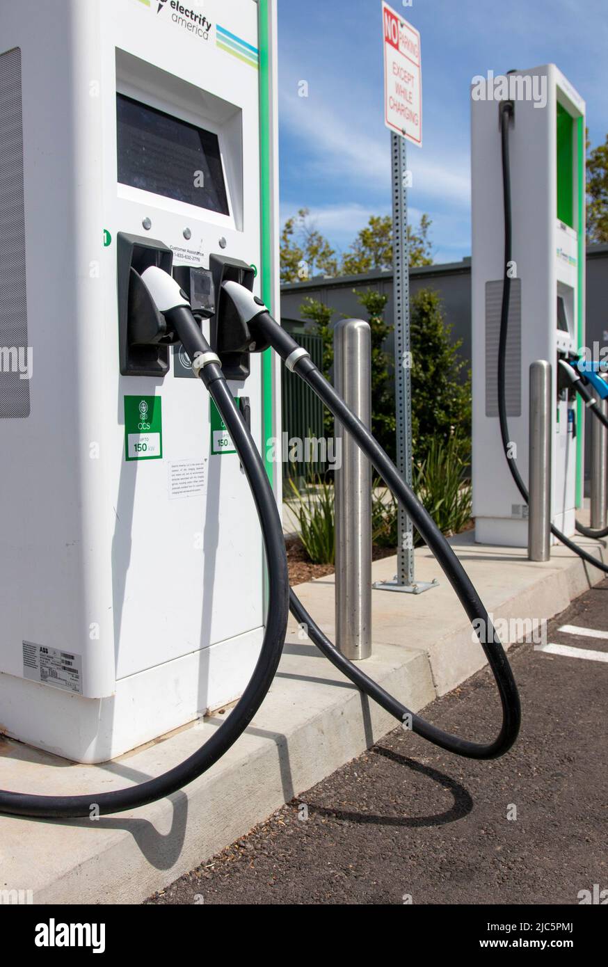 Electrify America Fast Charging Station at the Camino Real Marketplace