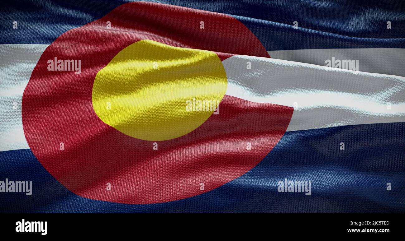 Colorado state flag background illustration, USA symbol backdrop Stock