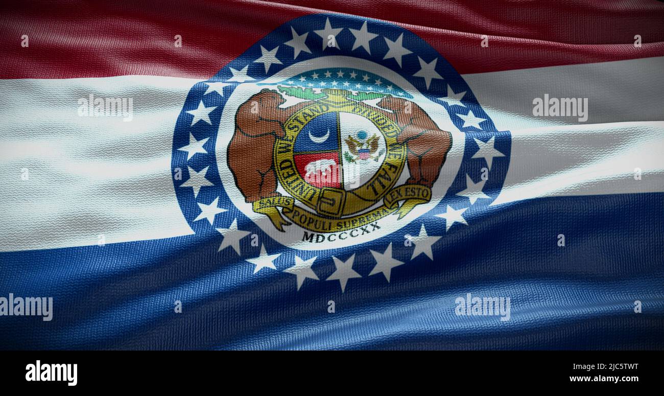 Missouri state flag background illustration, USA symbol backdrop Stock Photo Alamy