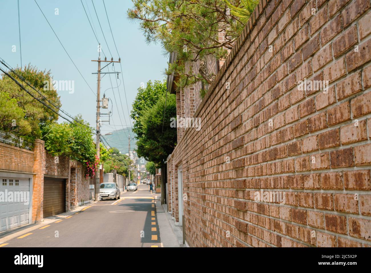 Yeonhuidong alley houses in Seoul, Korea Stock Photo Alamy