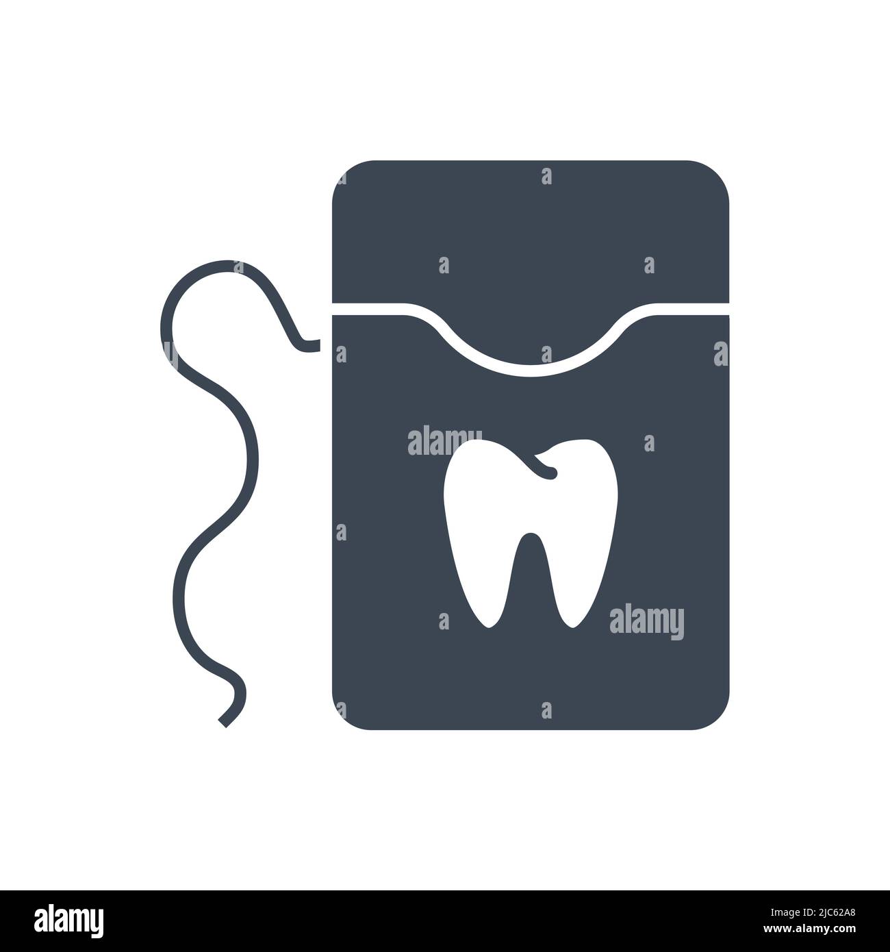 Dental Floss Glyph Icon Stock Vector Image & Art Alamy