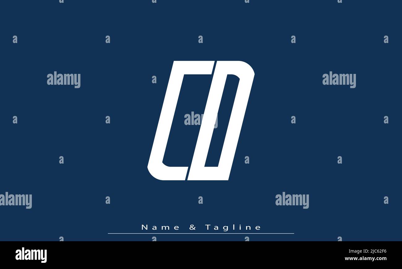 Alphabet letters Initials Monogram logo CD , DC Stock Vector