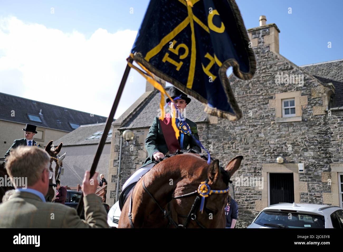 Hawick, UK. , . 2022 Hawick Common Riding Ex Ian Nichol, Master