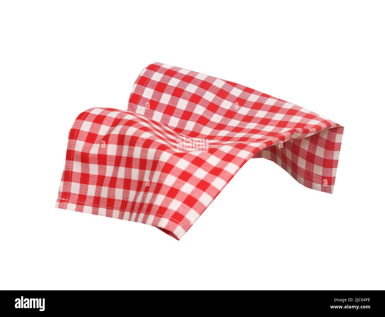 https://c8.alamy.com/comp/2JC64FE/picnic-checkered-towel-isolateddish-cloth-promortion-designfood-displaygingham-napkinchecked-kitchen-tablecloth-2JC64FE.jpg