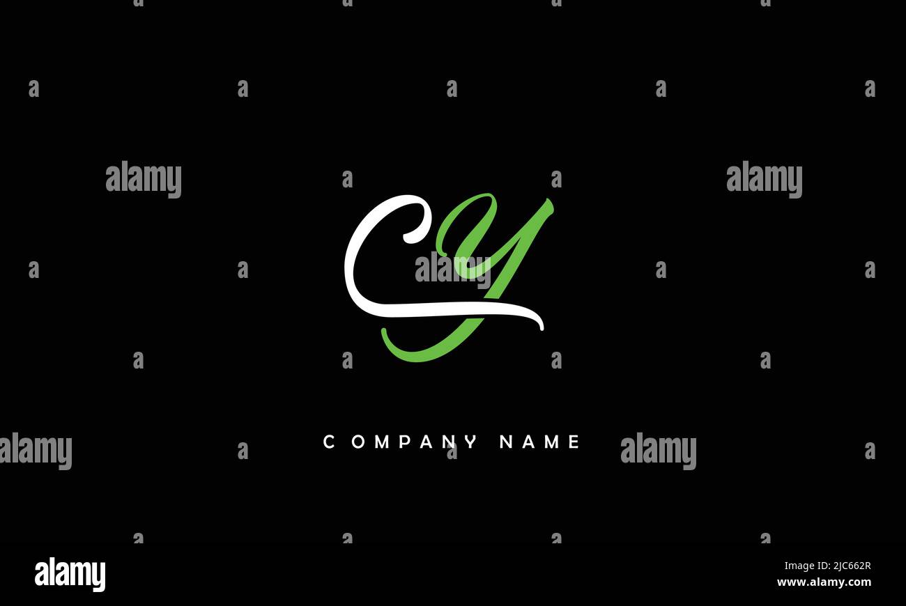 YC, CY Alphabets Letters Logo Monogram Stock Vector