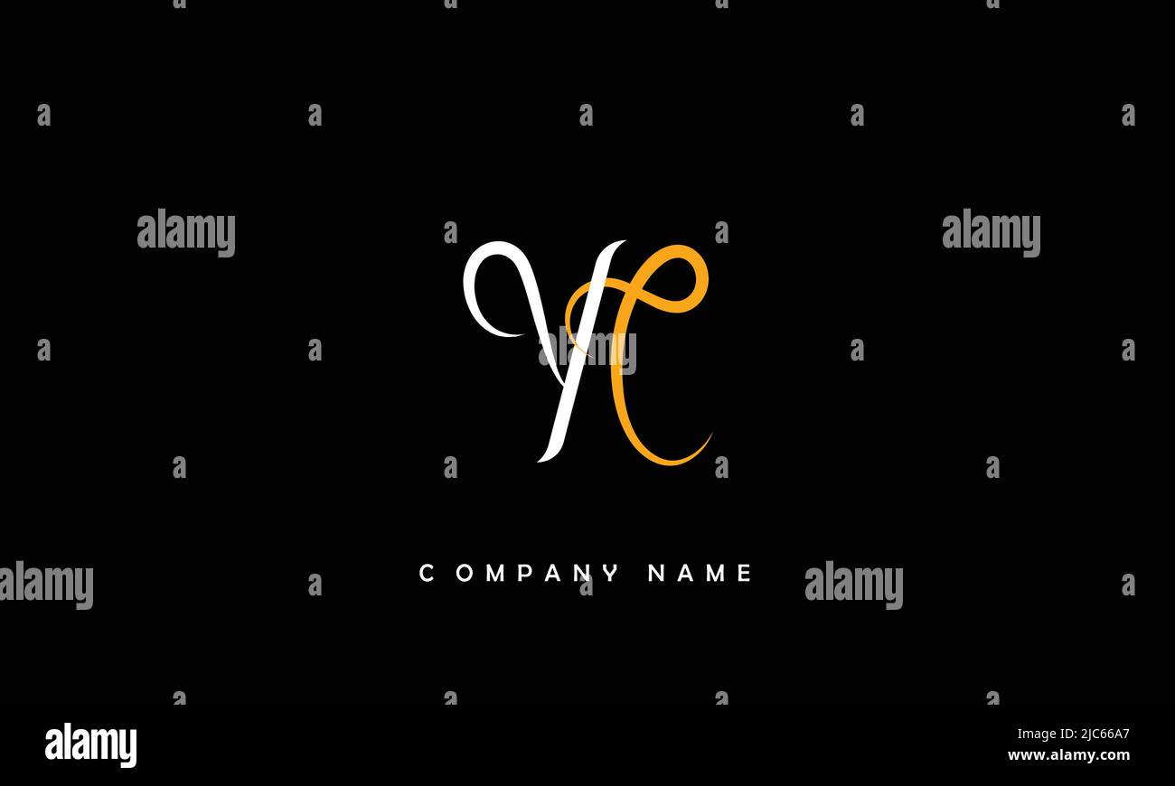 YC, CY Alphabets Letters Logo Monogram Stock Vector
