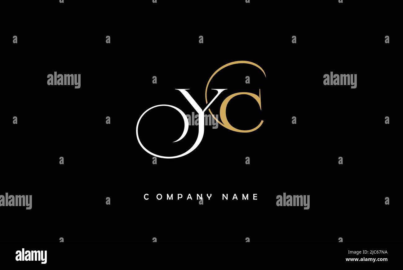YC, CY Alphabets Letters Logo Monogram Stock Vector