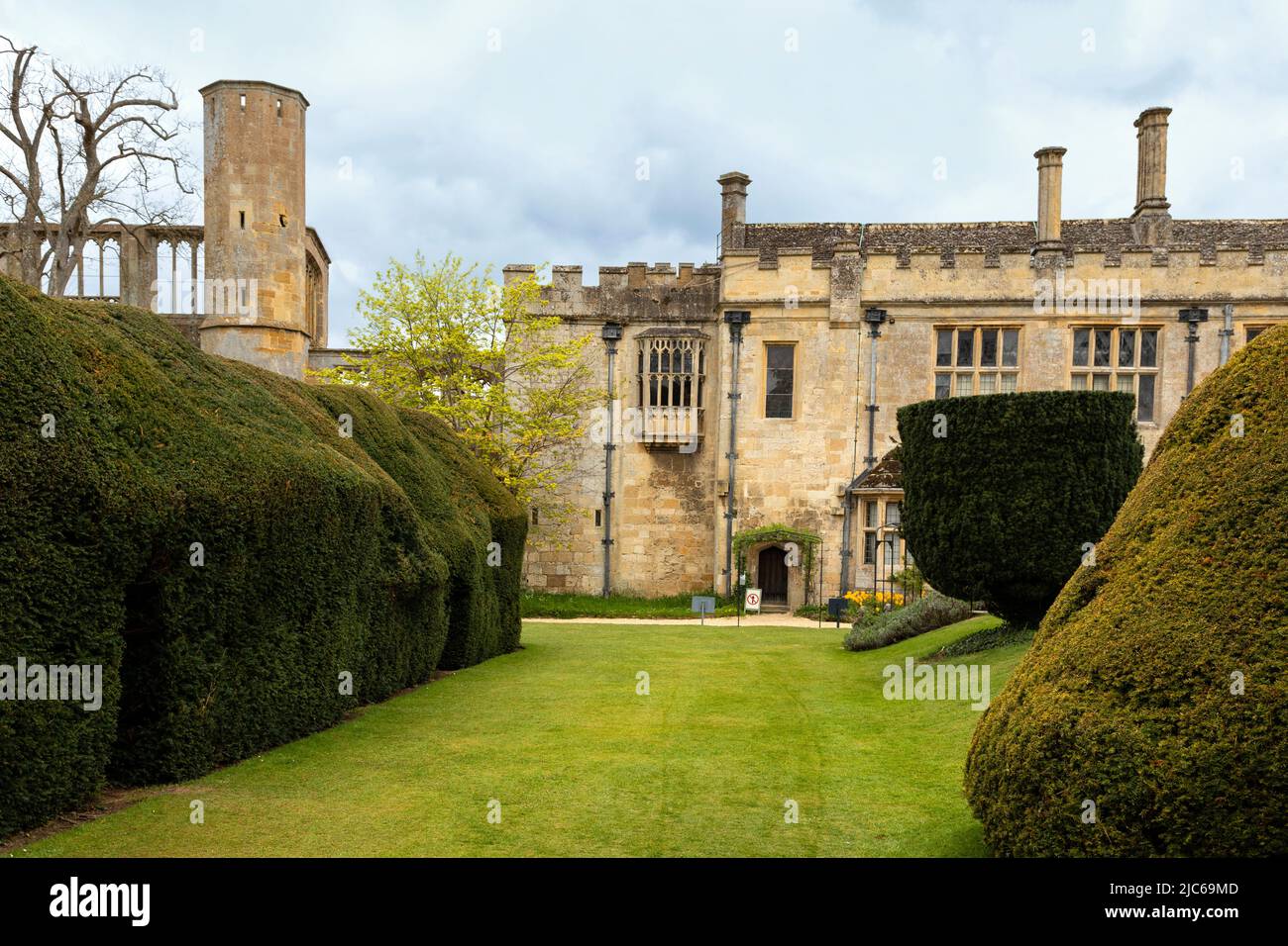 View from the Queen’s Garden towards the partial ruins of Richard III