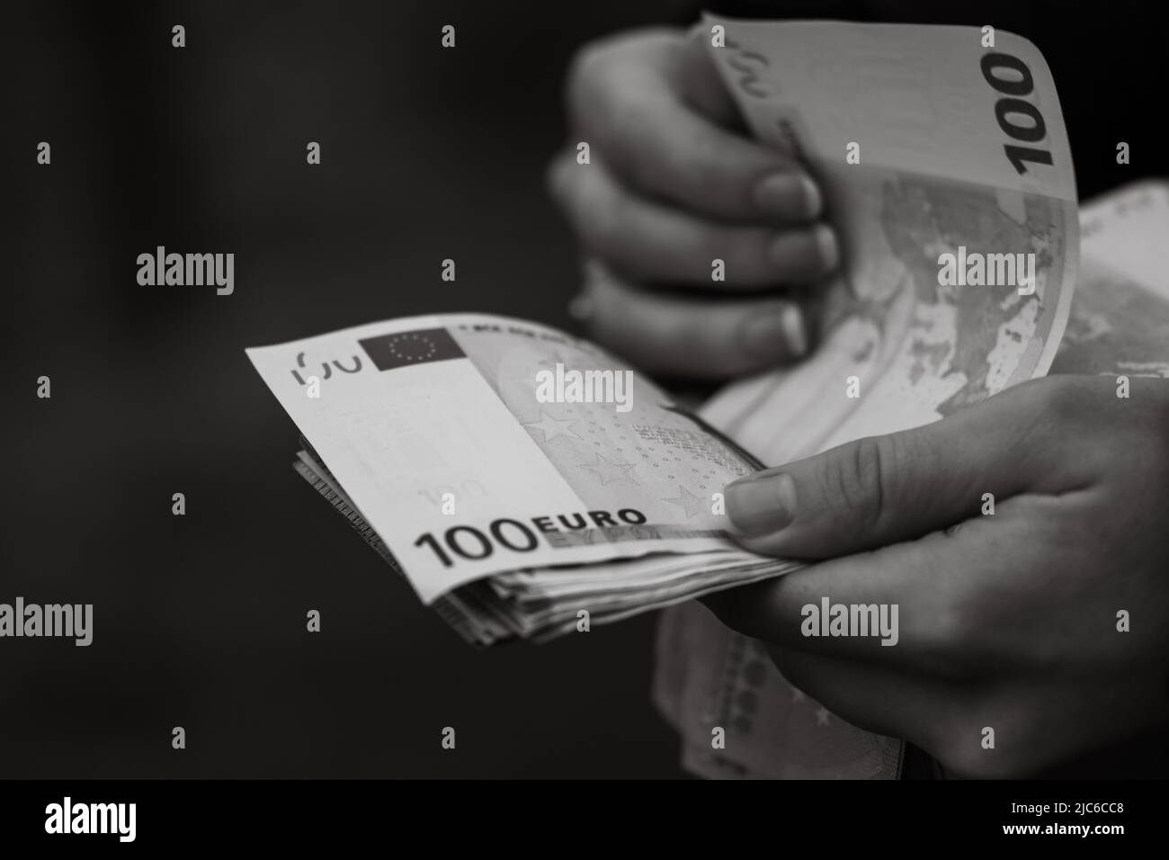 Money euro coins and banknotes Stock Photo Alamy