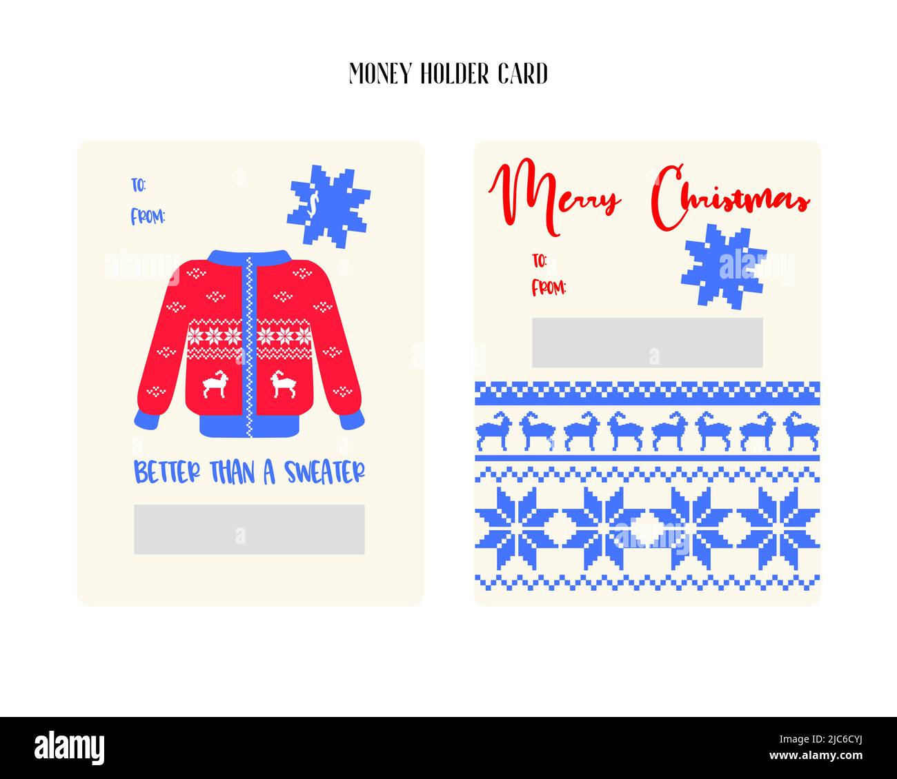 christmas-gift-card-template-money-holder-card-printable-cartoon-flat-vector-illustration-stock-vector-image-art-alamy