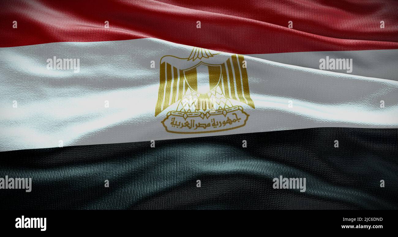 Egypt national flag background illustration. Symbol of country Stock