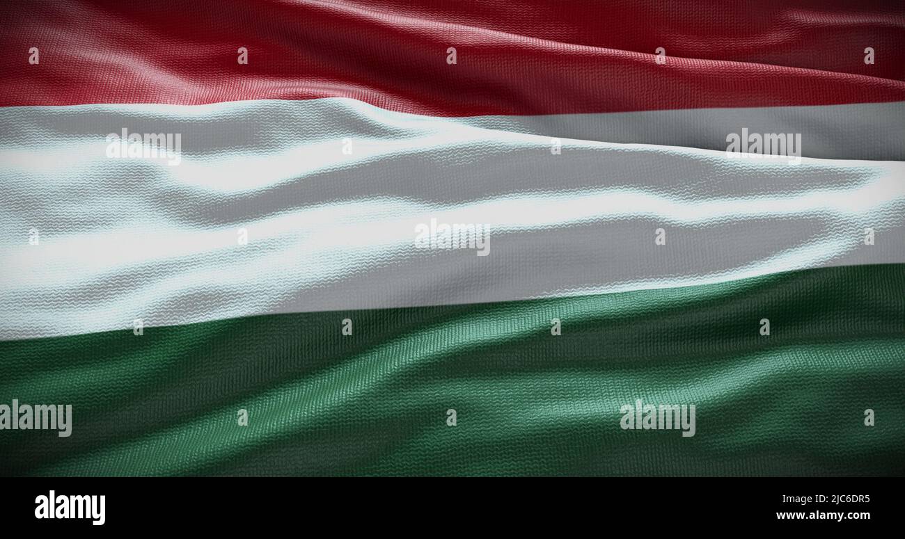 Hungary national flag background illustration. Symbol of country. Stock Photo
