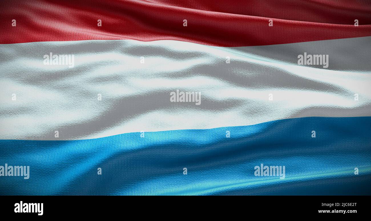Luxembourg national flag background illustration. Symbol of country. Stock Photo
