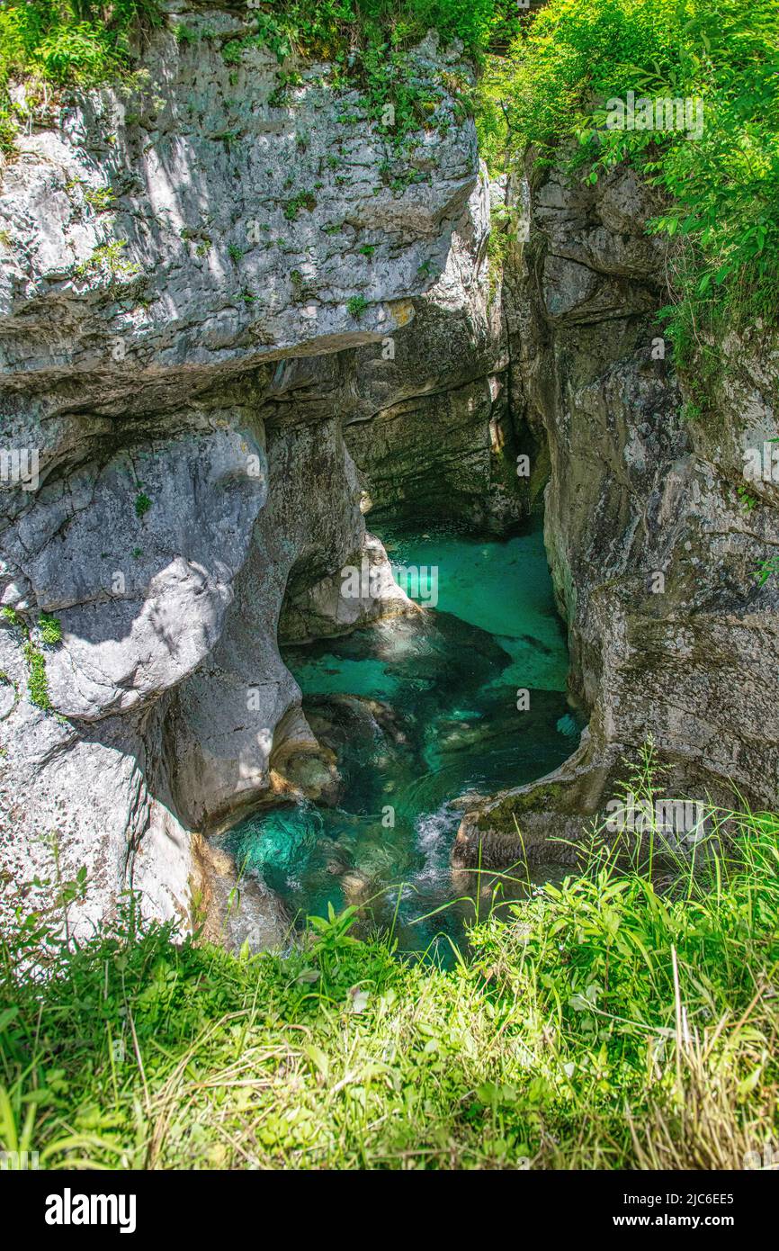 Velika korita Soče in the The Great Soča Gorge, Beautiful gorge with