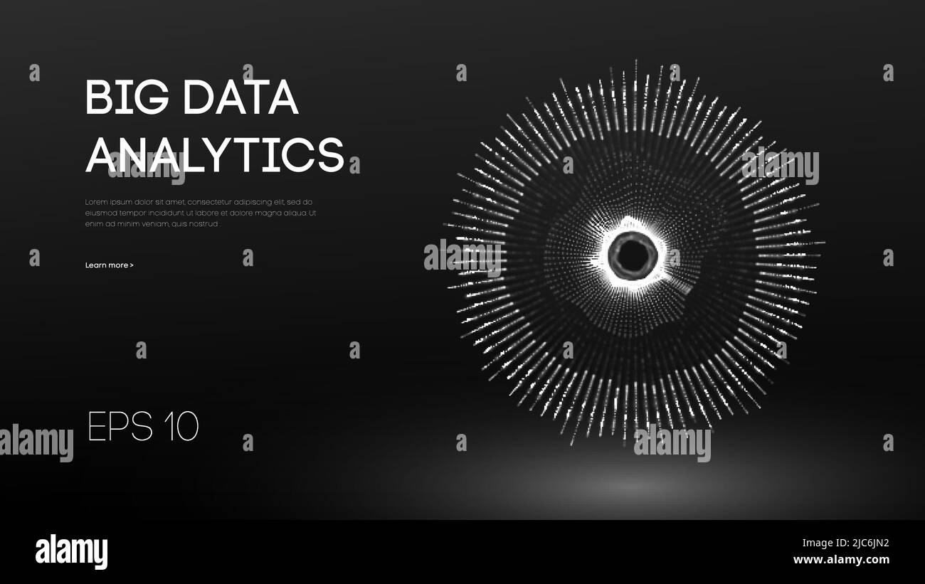 Big data visualization. Background 3d. Big data connection background ...