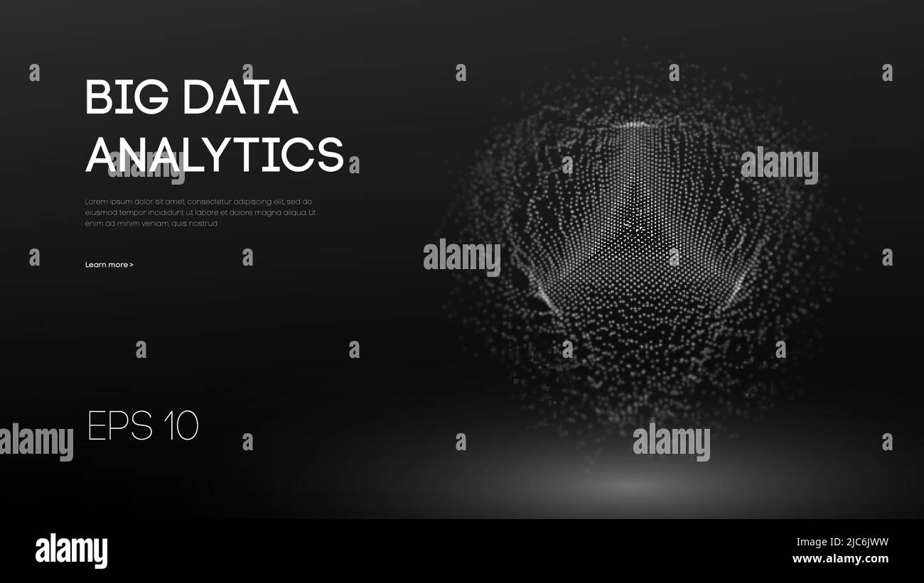 Artificial intelligence analytics. Data technology science concept. Network analysis sphere