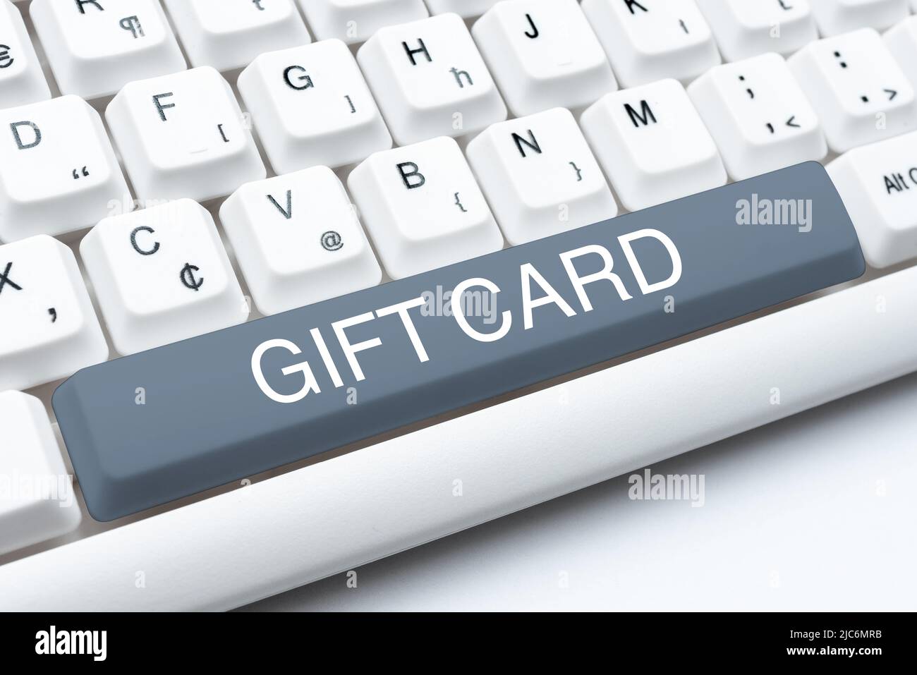 Hand writing sign Gift Card. Business concept A present usually made of