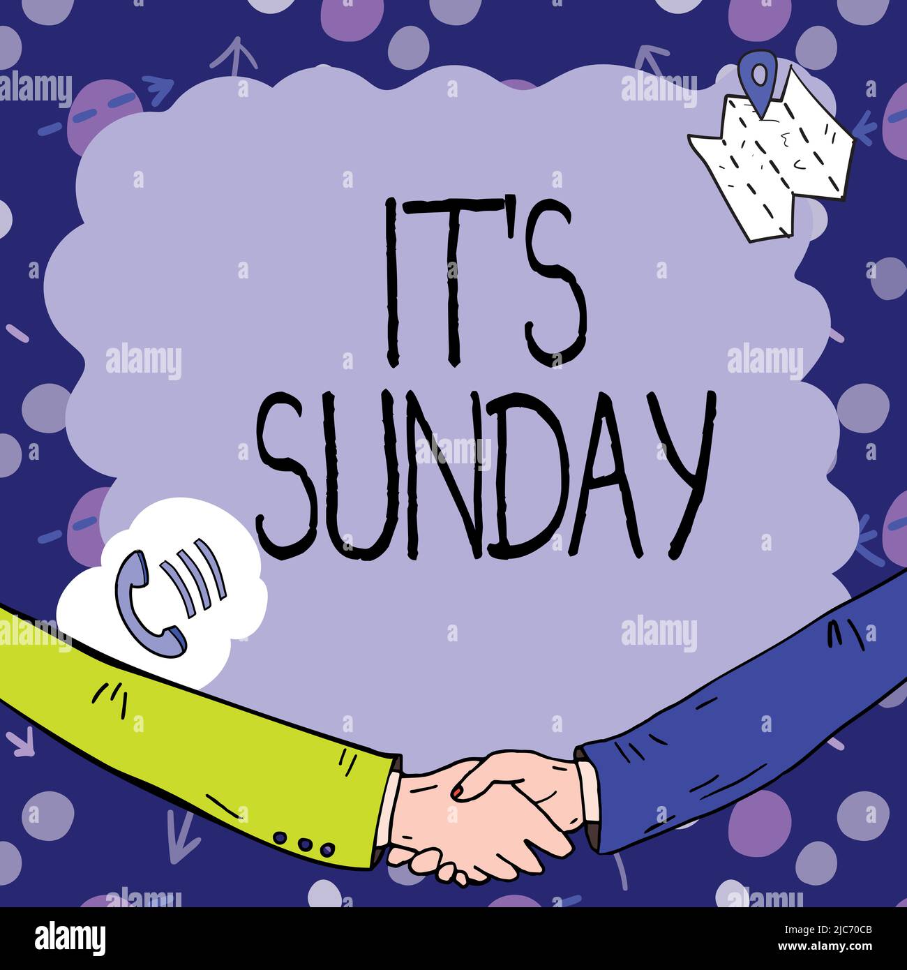 Weekend Rwst Sunday Text sign showing It S Sunday. Internet Concept Day of rest and ...