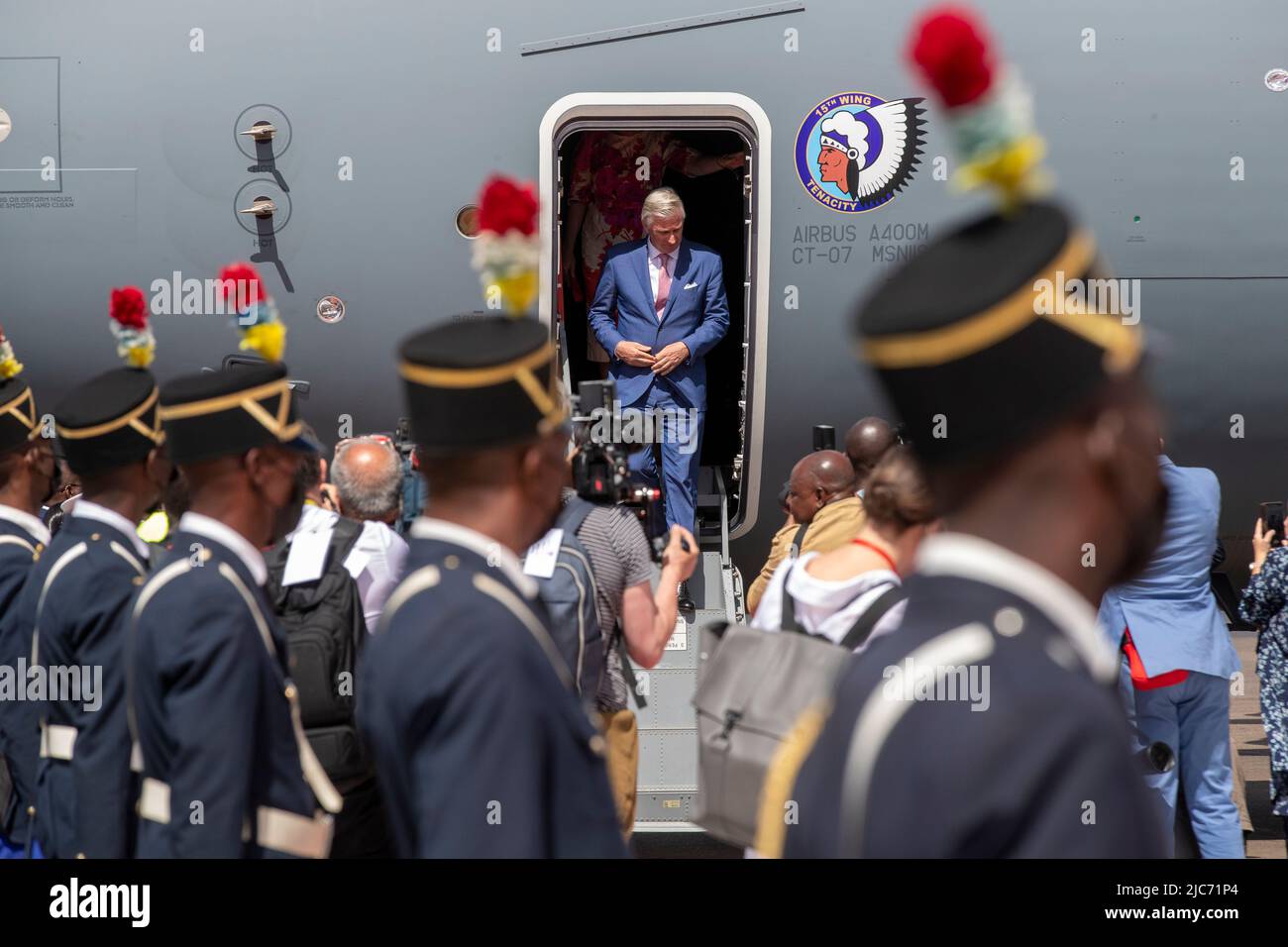 DR Congo. 10th June, 2022. King Philippe Filip of Belgium pictured