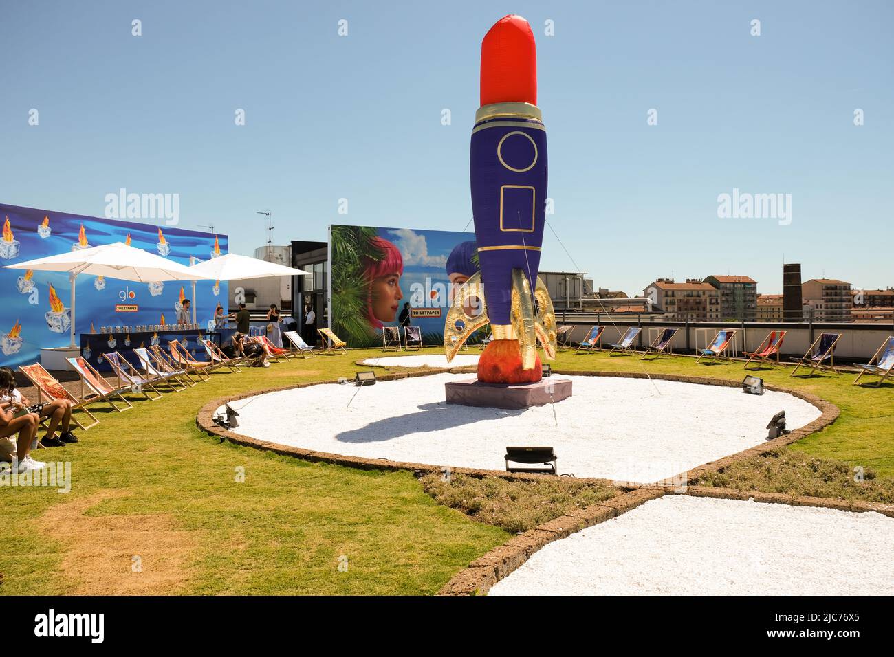 Toilet Paper by Maurizio Cattelan at Superstudio during Milano Design