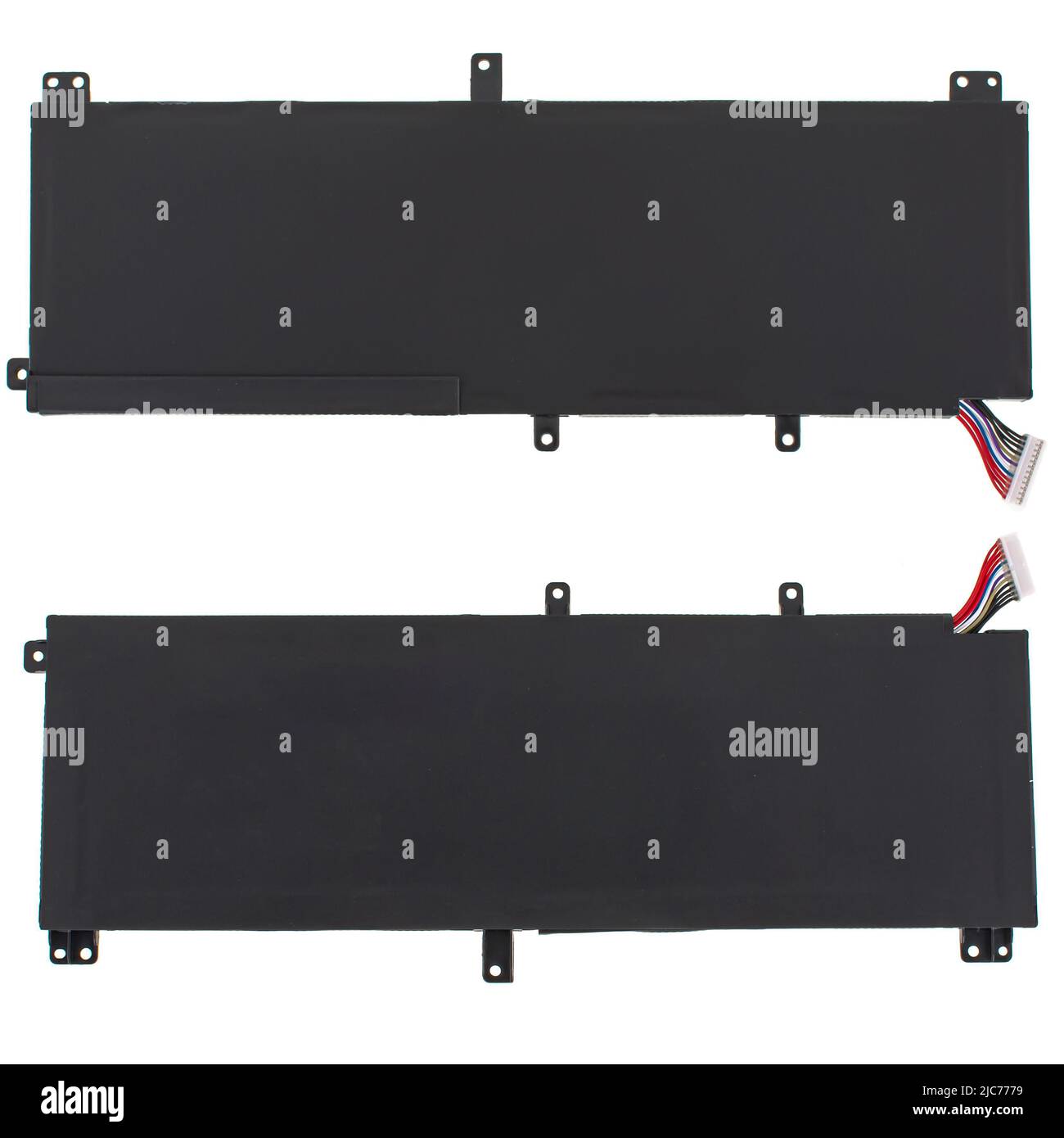 Laptop battery, laptop spare part isolated on white background Stock