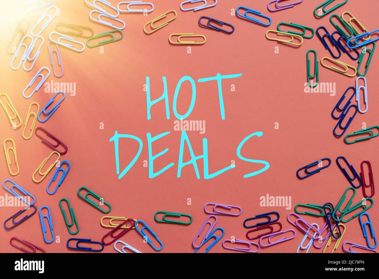 Inspiration showing sign Hot Deals. Business concept An agreement