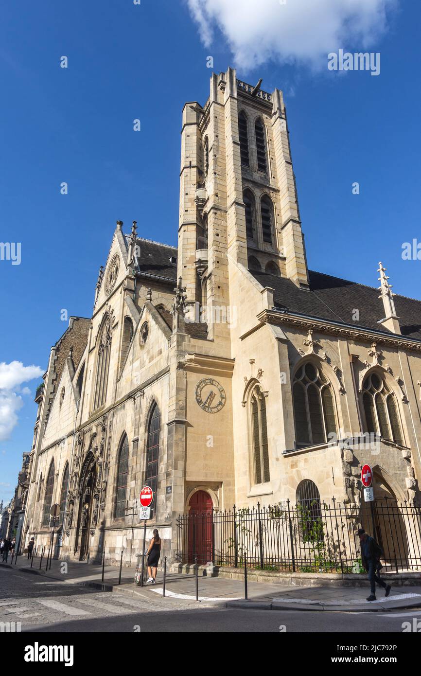 15/16C Église Saint-Nicolas-des-Champs, Paris 3, France. Stock Photo