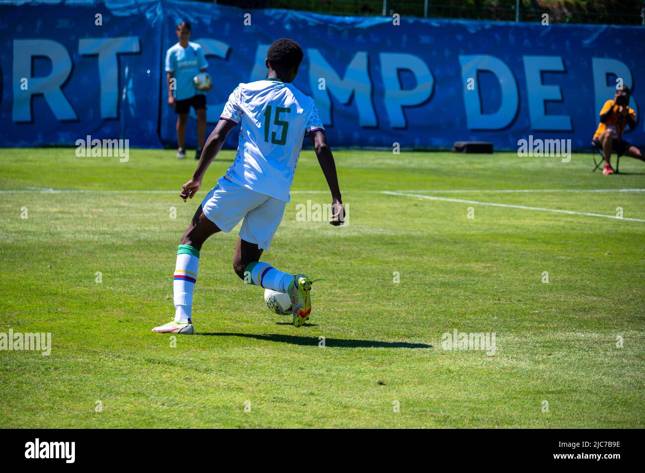 Mallemort, France. 10th June, 2022. JOSEPH Fritz during the Maurice Revello tournament 2022, Under 21 Festival International Espoirs, 7th and 8th place football match between Panama U-23 and Comoros U-20 on June 10, 2022 at Stade d´Honneur in Mallemort, France - Photo Florian Frison / DPPI Credit: DPPI Media/Alamy Live News Stock Photo