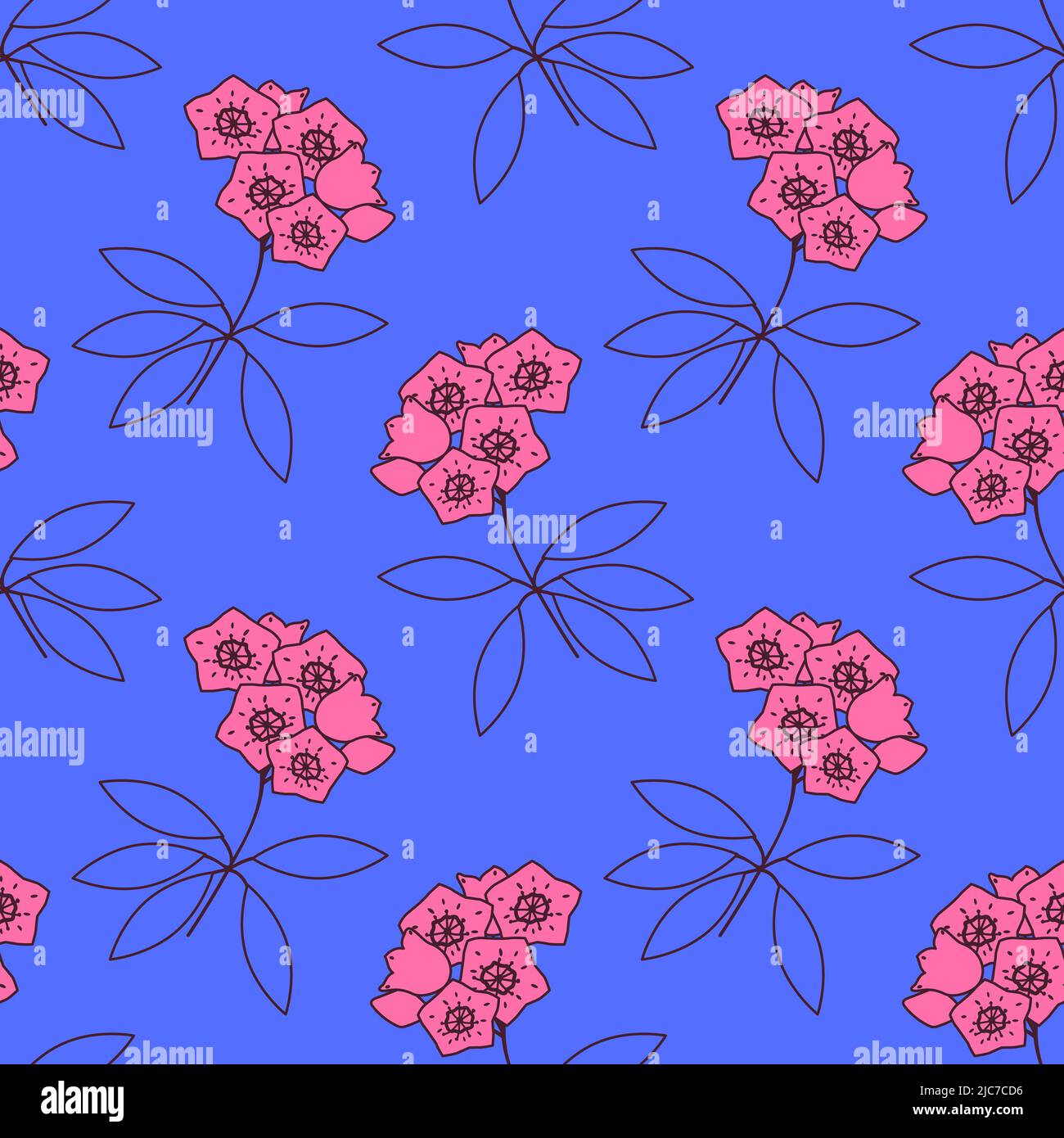 Seamless decorative vector floral pattern Stock Vector Image & Art - Alamy
