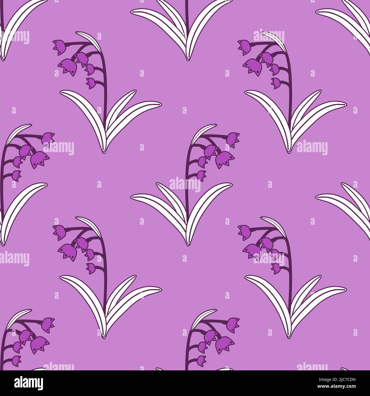 Seamless decorative vector floral pattern Stock Vector Image & Art - Alamy