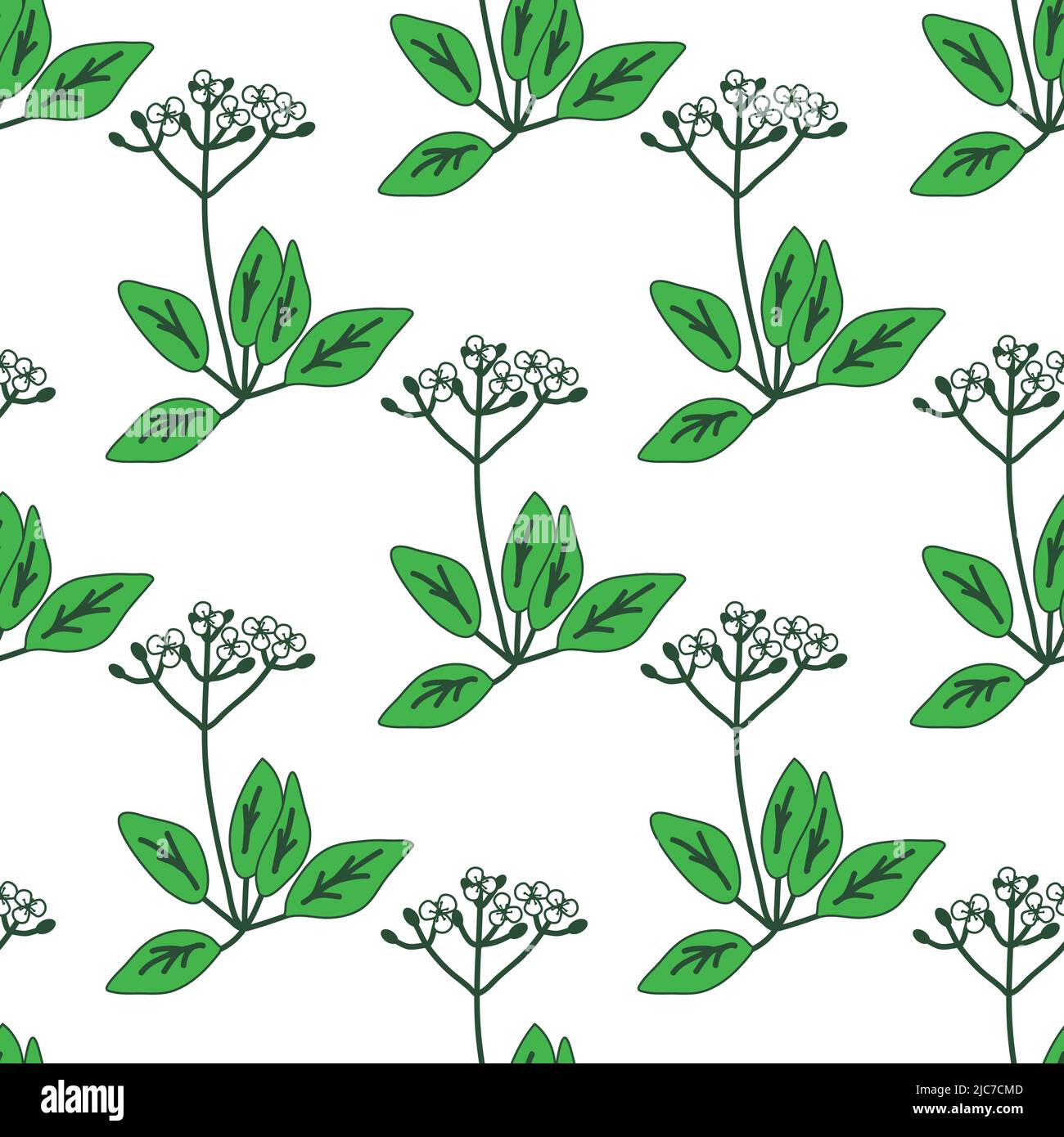 Seamless pattern with decorative flowers Stock Vector