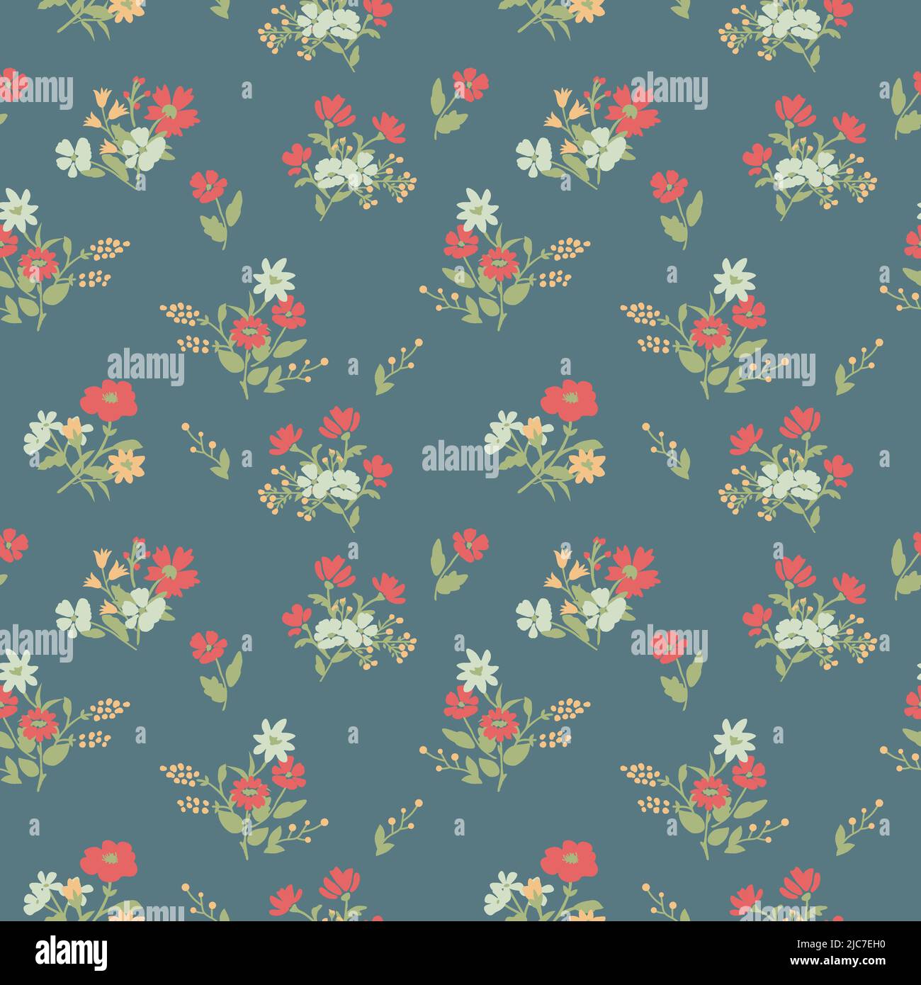 Ditsy Simple Pattern Seamless ditsy simple floral pattern Stock Vector Image & Art - Alamy