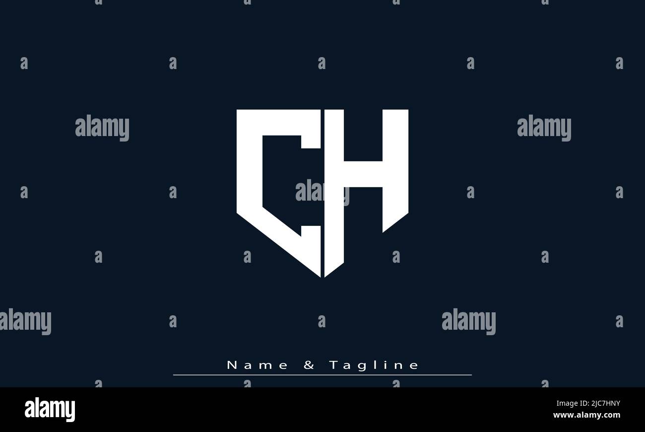 Alphabet letters Initials Monogram logo CH , HC Stock Vector