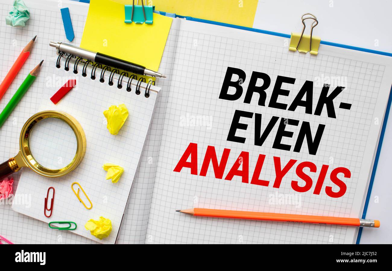 White Background Black Word on a white background Break Even Point