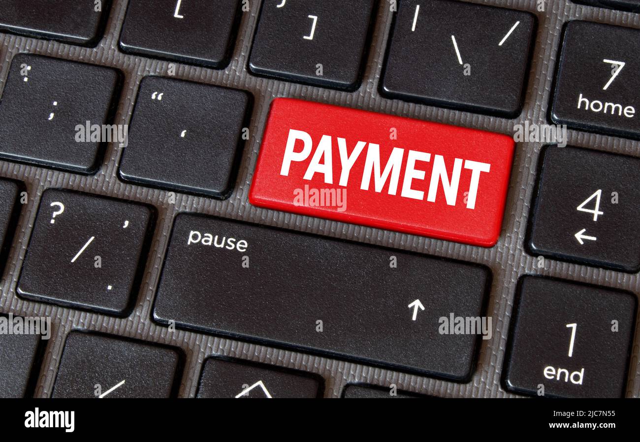 Electronic bill payment, financial concept Barcode with a word