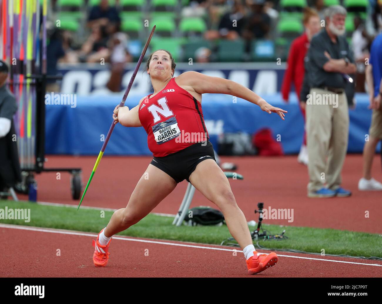 Hayward Field, Eugene, OR, USA. 9th June, 2022. Maddie Harris of