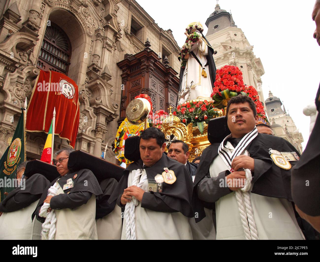 Devotees Carrying The Religious Litter Of Saint Rose Of Lima, The 