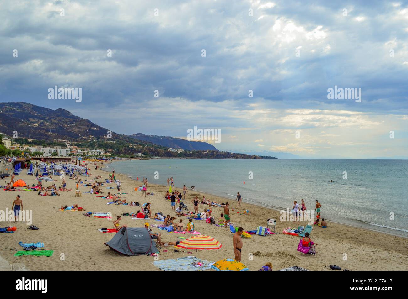 south italy beach landscape Stock Photo
