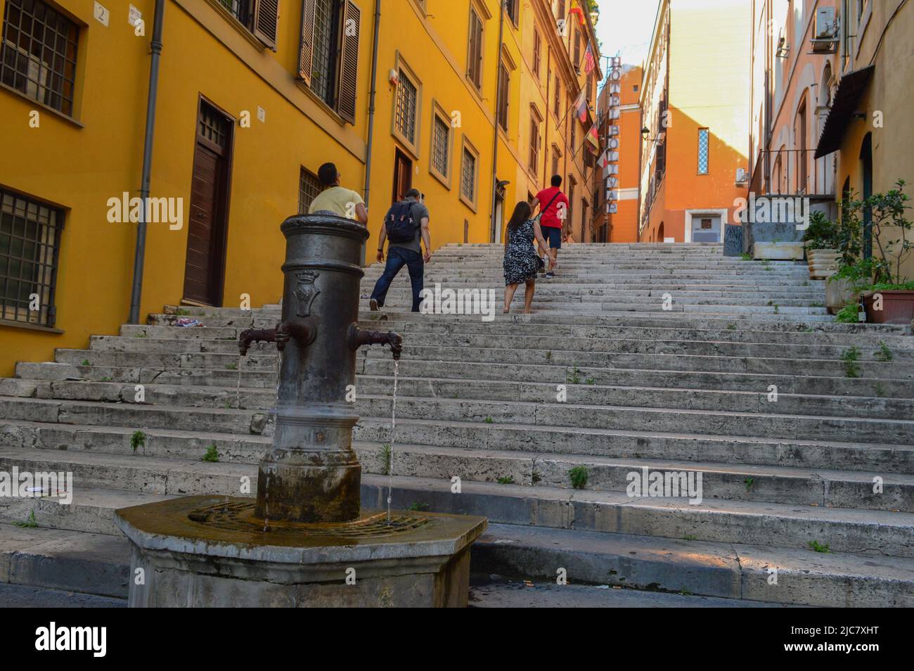 stairway in Rome Stock Photo