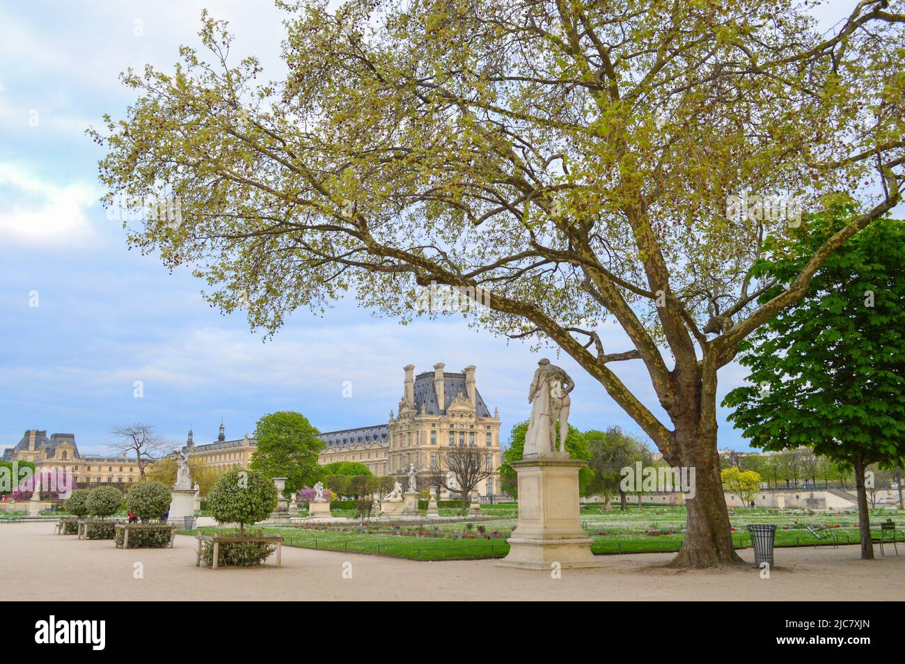 Tuileries Garden Landscape Stock Photo