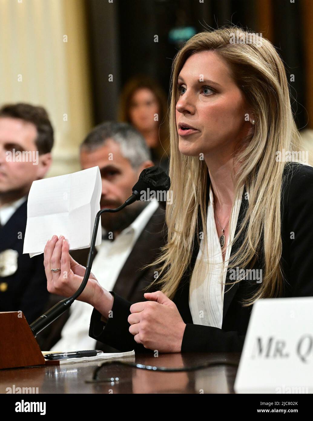 United States Capitol Police Officer Caroline Edwards testifies before