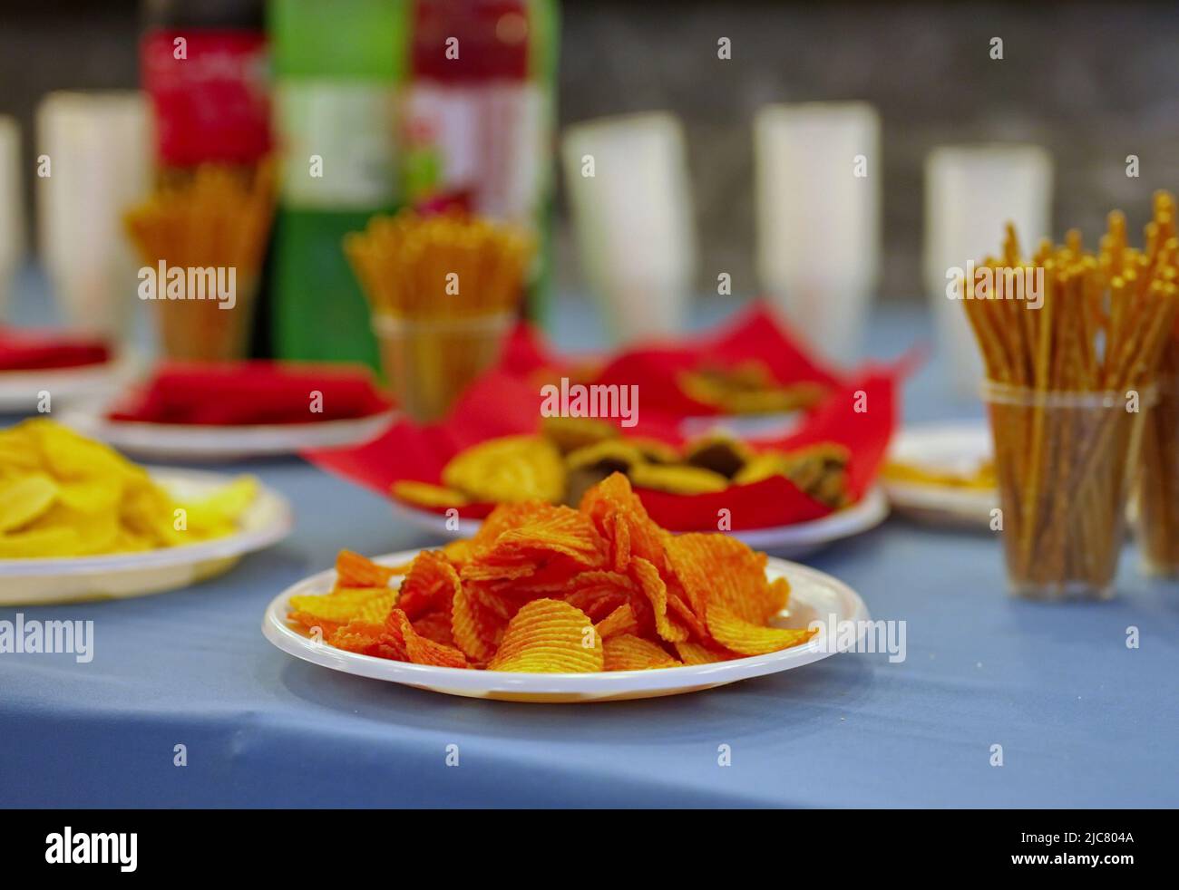 Various snack on the table Stock Photo