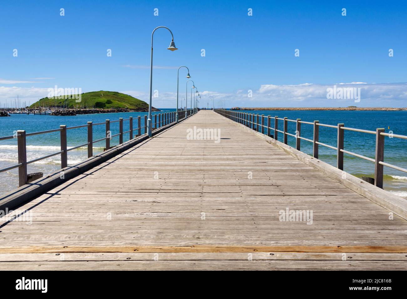 Old timber jetty in the harbour Coffs Harbour, NSW, Australia Stock Photo Alamy