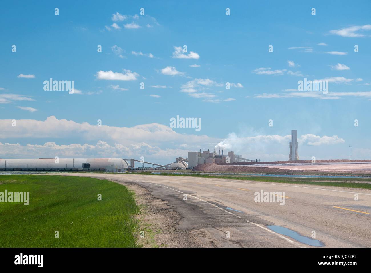 Nutrien Allan Potash Mine, Allan, Saskatchewan, Canada. Stock Photo
