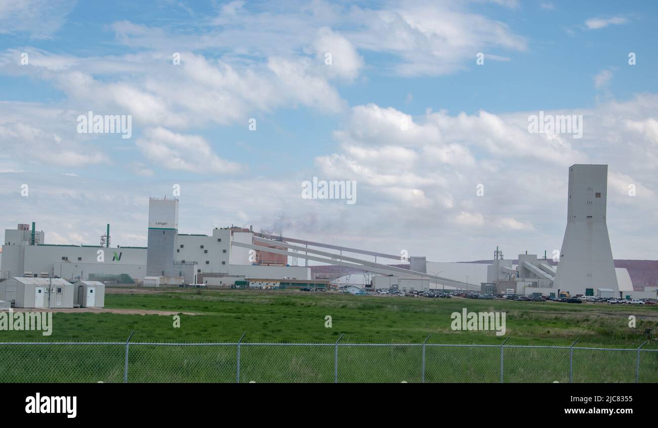 Nutrien Lanigan Potash Mine, Lanigan, Saskatchewan, Canada Stock Photo