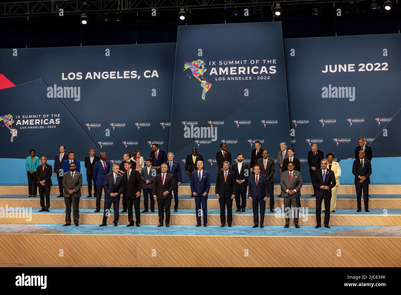 Summit of the Americas conference. Family Photo of the leaders of the