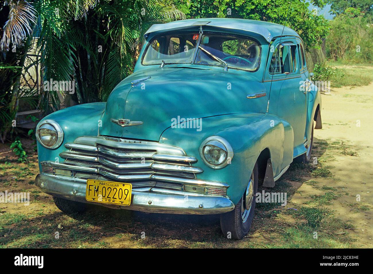 American classic car at Havana, Cuba, Caribbean Stock Photo