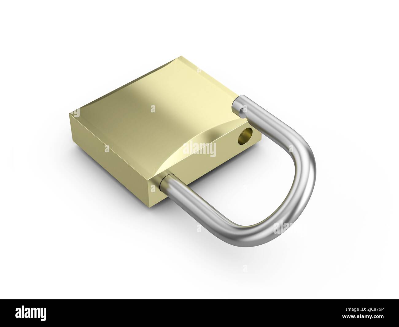Padlock on a white background. 3d illustration Stock Photo - Alamy