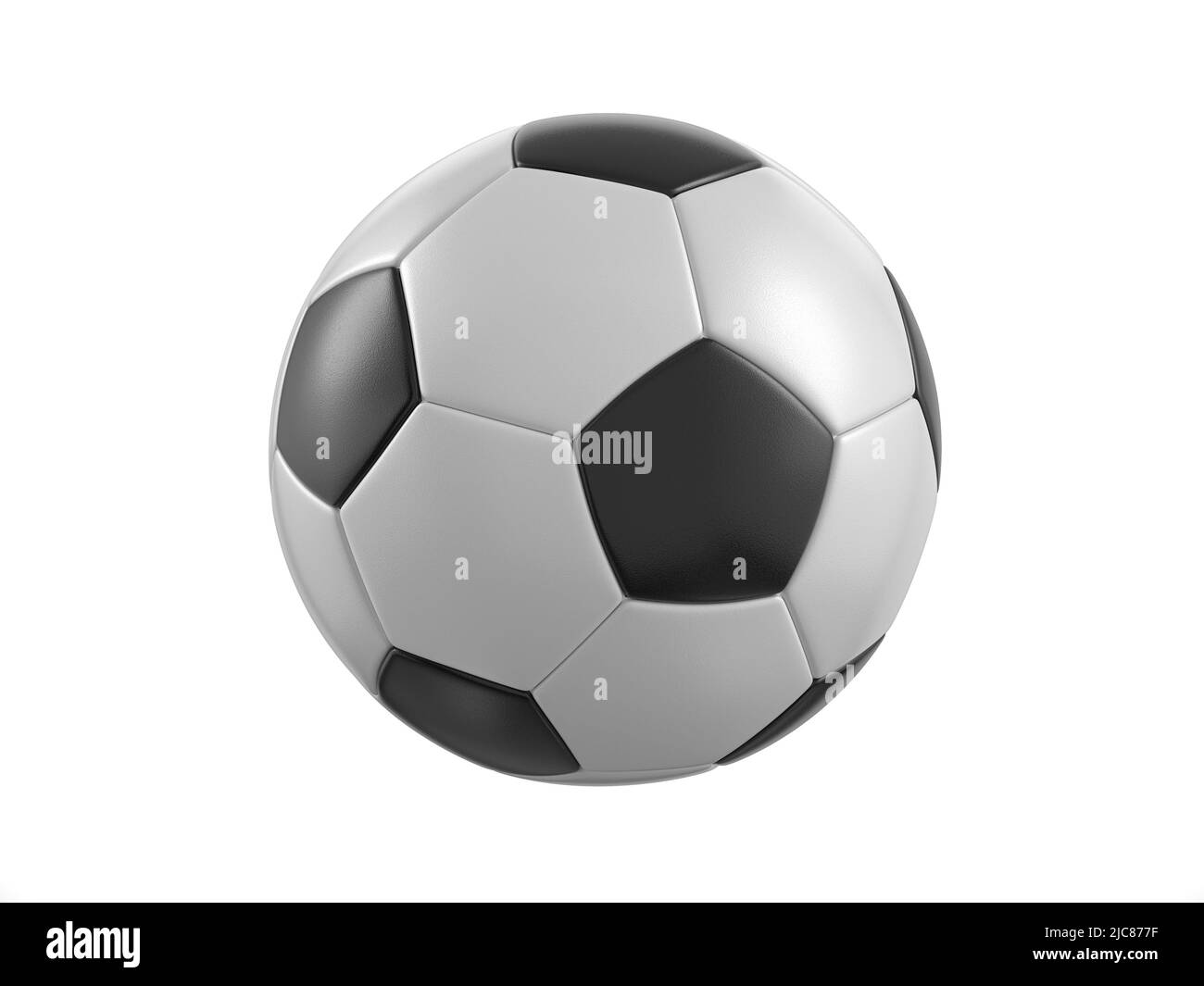 Soccer ball on a white background. 3d illustration Stock Photo - Alamy