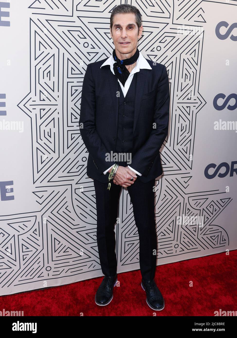 Los Angeles, USA . 10th June, 2022. HOLLYWOOD, LOS ANGELES, CALIFORNIA, USA - JUNE 10: American singer-songwriter Perry Farrell arrives at the 2022 CORE Gala Hosted By Sean Penn And Ann Lee (formerly J/P Haitian Relief Organization) held at the Hollywood Palladium on June 10, 2022 in Hollywood, Los Angeles, California, United States. (Photo by Xavier Collin/Image Press Agency) Credit: Image Press Agency/Alamy Live News Stock Photo